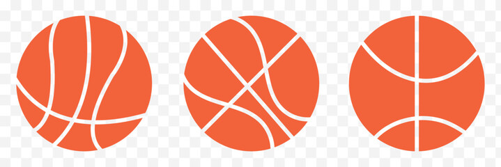 basketball sport equipment solid icon . Basketball logo vector icon . eps 10. Orange color basketball symbols.