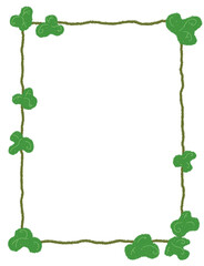 green leaves frame