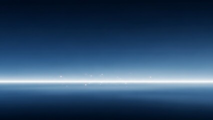 Serene view of earth from space with visible stars