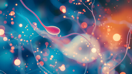 Close-up 3D illustration of biological cell structures, highlighting scientific detail and clarity.