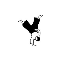 Athletic Person Performing a Handstand Pose.