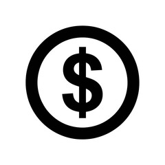 Obraz premium Dollar sign symbol isolated on transparent background for financial design