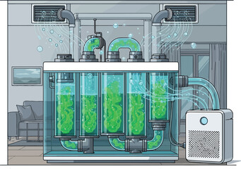 Algae Bioreactor Home Air Purification