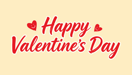 Valentine&rsquo;s Day Love Card with Handwritten Script Lettering