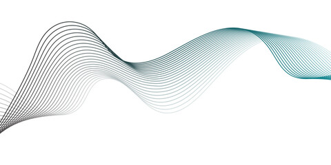 Abstract colorful flowing wave line. Digital frequency equalizer.