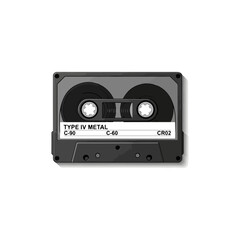 Fototapeta premium Vintage cassette tape close up details.