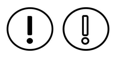 exclamation mark in white background