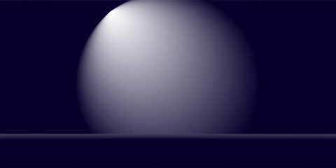 Blue studio room. Limbo light background. Minimal wall scene. Showcase, promotion display modern. bstract 3d backdrop for product presentation.