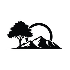 Circular Peak Adventure Graphic