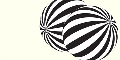 Retro 3d illustration abstract balls, great design for any purposes.  Modern cover concept. Vector illustration design. Abstract bright wallpaper. 3d geometric shape  illustration.