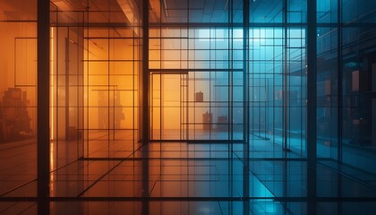 reflection in the glass