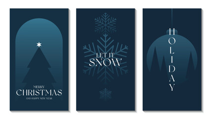 Christmas invitation card design vector. Design illustration for cover, poster, greeting card.