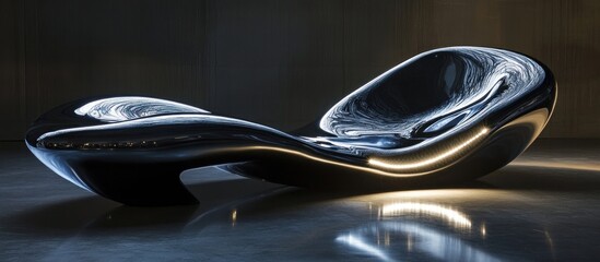 Abstract, Futuristic Lounge Chair.