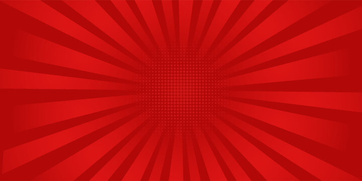Comic background with red color