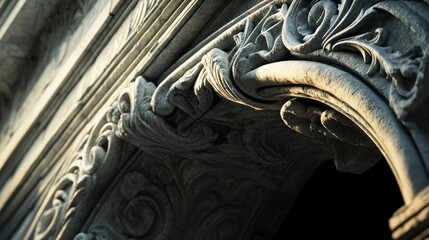 Ornate stone archway detail.