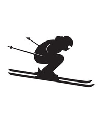 Ski Shop Illustration for T-Shirt Design