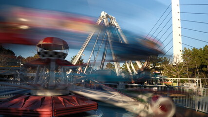 ferris wheel in amusement park