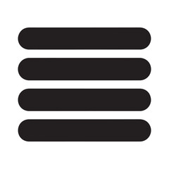 Obraz premium Minimalist Hamburger Menu Navigation Icon
