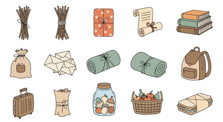 Collection of Various Travel and Camping Items.