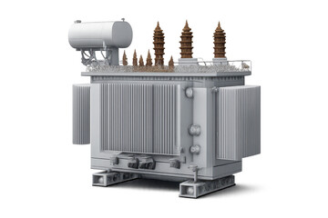 Transformer illustration with transparent background for web design.