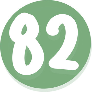 Green number 82