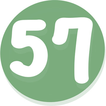 Green number 57