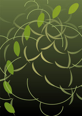 abstract background with leaves 