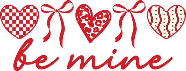 Be Mine Valentine SVG, Leopard Heart Svg