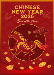 Welcome to the Year of Fire Horse 2026, Chinese Zodiac Horse symbol