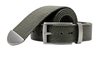 Fabric belt isolated on PNG background.