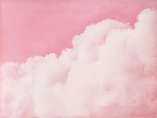 Gentle pink shimmer cloud effect on soft background; upper margin left open for text or branding.