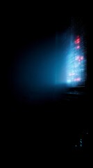 Mysterious Glow of Neon: An abstract composition, featuring an eerie neon-lit environment, offering a futuristic vibe, and igniting the imagination.