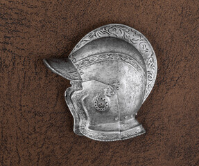 medieval steel knightly protective helmet