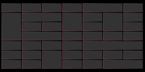 Futuristic transparent glass frames for website landing page. Digital banners UI templates design
