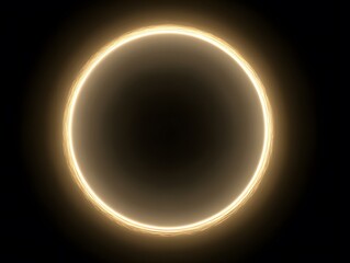 Golden halo glow expanding outward, upper third empty