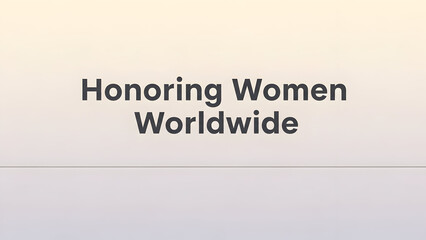 Global tribute to women of distinction and empowerment worldwide