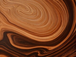 Glowing caramel swirl blends with warm brown tones; top-right area intentionally left empty for text or branding.