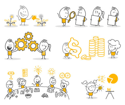Highly motivated employees managing their investments and generating solutions to increase corporate success are at work.