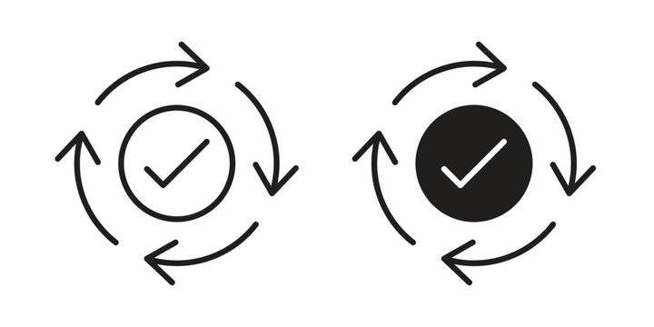 Consistency icons or logo design isolated sign symbol vector illustration - high quality line style vector