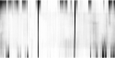 A graphic abstract pattern defined by strong vertical halftone lines creating a dynamic grid texture.