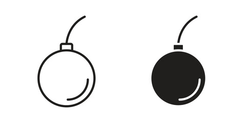 Demolition ball icons or logo design isolated sign symbol vector illustration - high quality line style vector