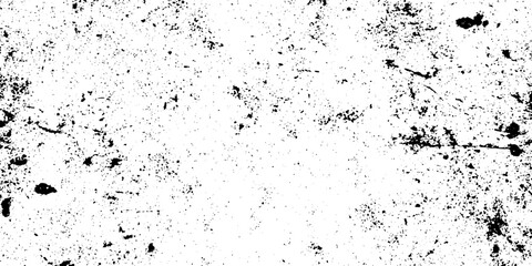 A graphic black and white image displaying a deeply textured grunge background with widespread dark specks and fine scratches.
