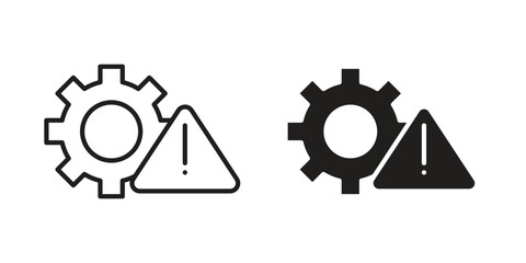 Failure icons or logo design isolated sign symbol vector illustration - high quality line style vector