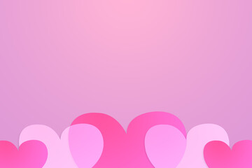 Valentine's Day background illustration, the festival of love