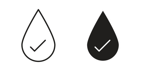 Hypoallergenic tested icons or logo design isolated sign symbol vector illustration - high quality line style vector © iconic