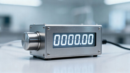 Digital Timer Display with Precision Readout and Sleek Modern Design