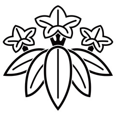 家紋です。陰笹竜胆といいます。