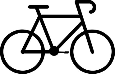 Minimalist Speed Bike Silhouette Vector
