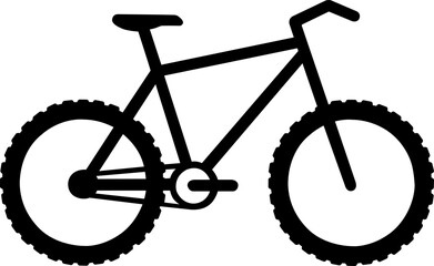 Mountain Bicycle Silhouette Vector