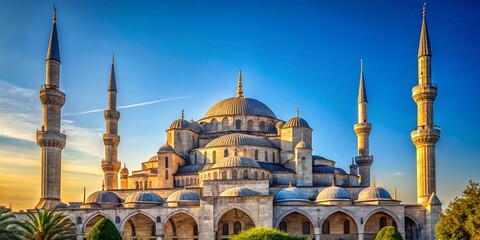 Majestic Blue Mosque Istanbul, Turkey - Sunny Day Architectural Photography
